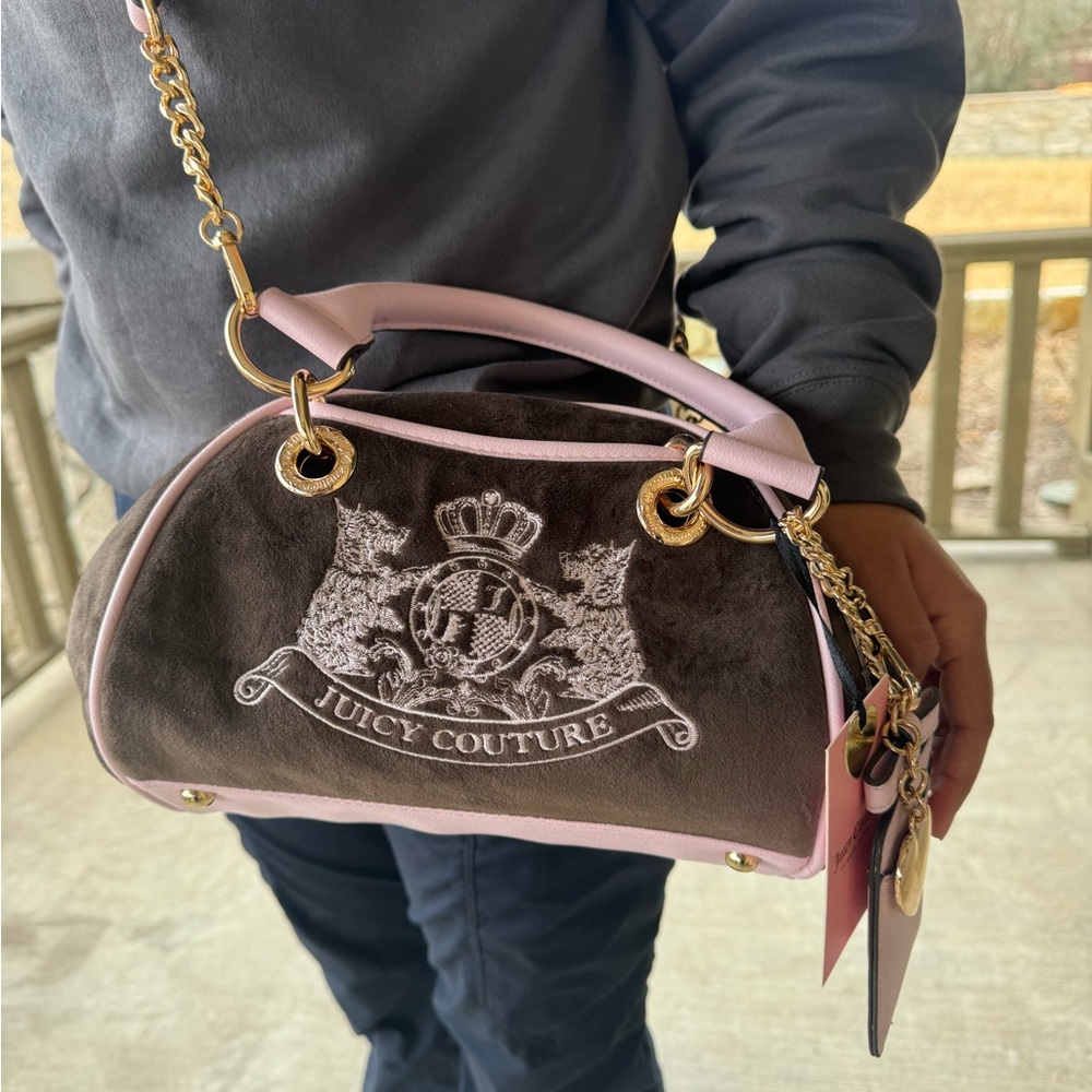 NWT Juicy Couture Classic Scottie Dogs Satchel with Wallet - Picture 8 of 8